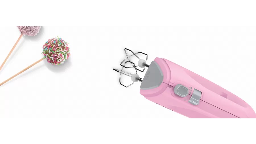 Bild von Bosch MFQ2210K Handrührer CleverMixx Fun 375 W Rosa grau