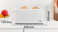 Bild von Bosch TAT3A001 Langschlitz-Toaster CompactClass Weiss