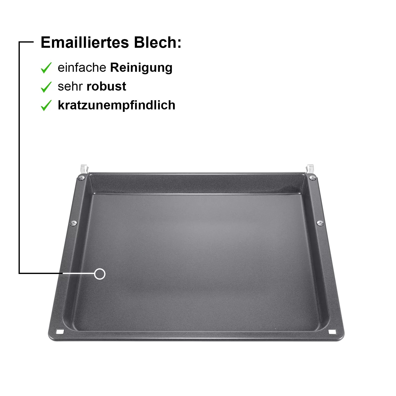 Bild von Siemens HZ541000 Backblech grau 30 x 455 x 400 mm