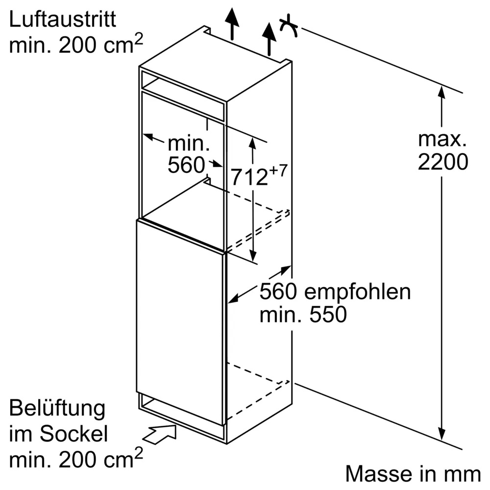 Bosch GIV11ADE0 Serie 6 Einbau-Gefrierschrank 71.2 x 55.8 cm, 4242005207954  -Silvertech GmbH