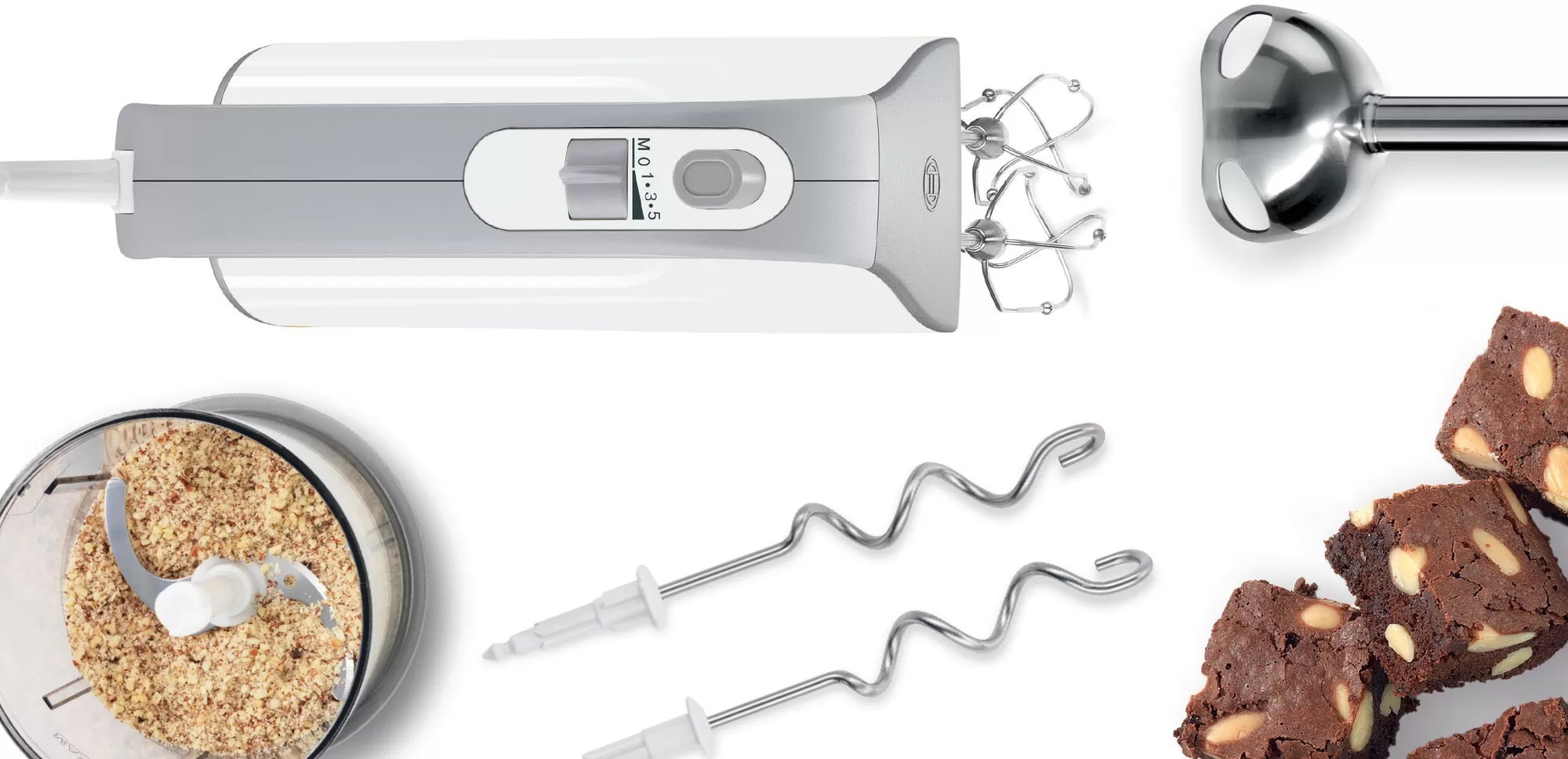 Bild von Bosch MFQ4080 Handrührer Styline 500 W Weiss silber