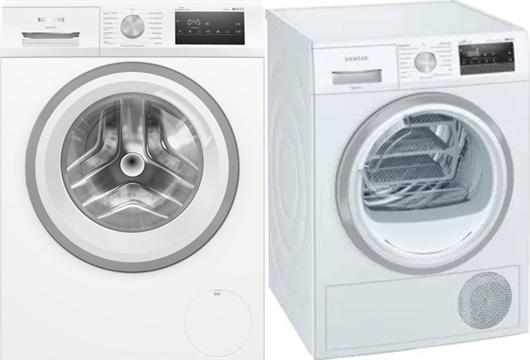 Bild von Siemens Waschmaschine WM14N2B2CH + Siemens WT45M232CH Wärmepumpen-Wäschetrockner 8 kg