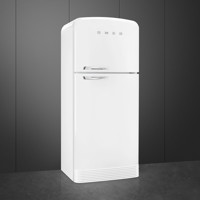 Bild von Smeg FAB50RWH Kühlschrank 50's RETRO STYLE WEISS No Frost freistehend Rechts