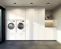 Bild von Adago Home WSCH26-45 Washtower Aufsatzschrank in weiss für den Hochschrank mit 45 cm Breite