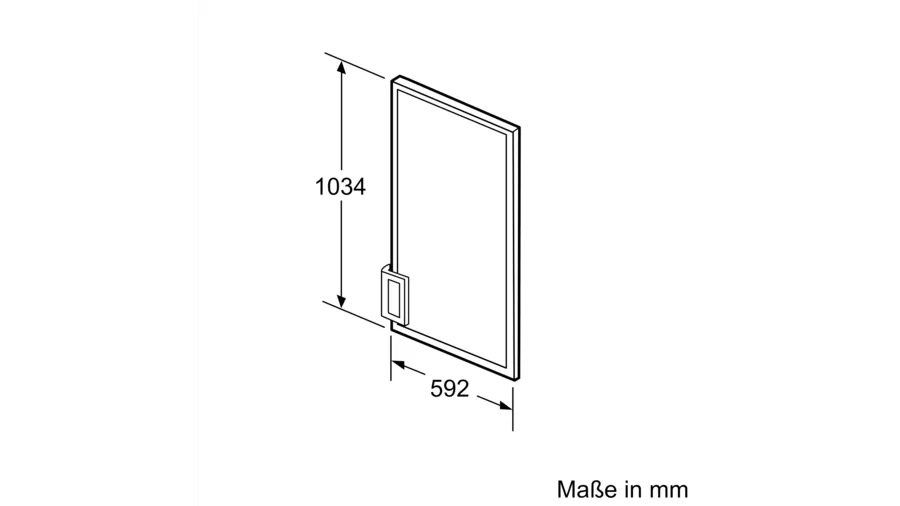 Bild von Siemens KF30ZAX0 Türfront mit Alu-Dekorrahmen