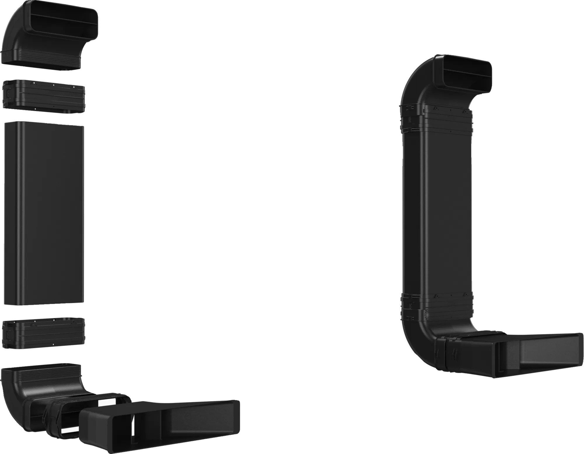 Bild von Bosch HEZ9VDKR0 Standard Umluftset Umluftkit 2 L-Bogen (70cm Einbau)
