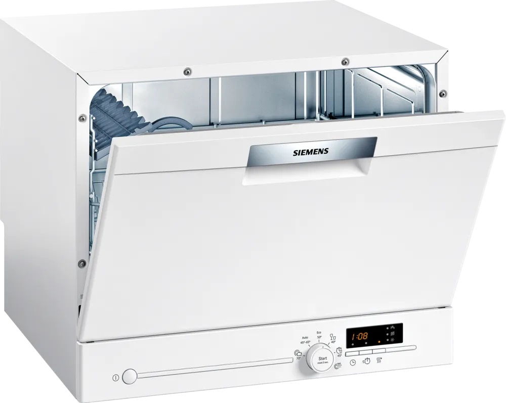 Bild von Siemens SK26E222EU iQ300 Freistehender Kompakt-Geschirrspüler 55 cm, weiss