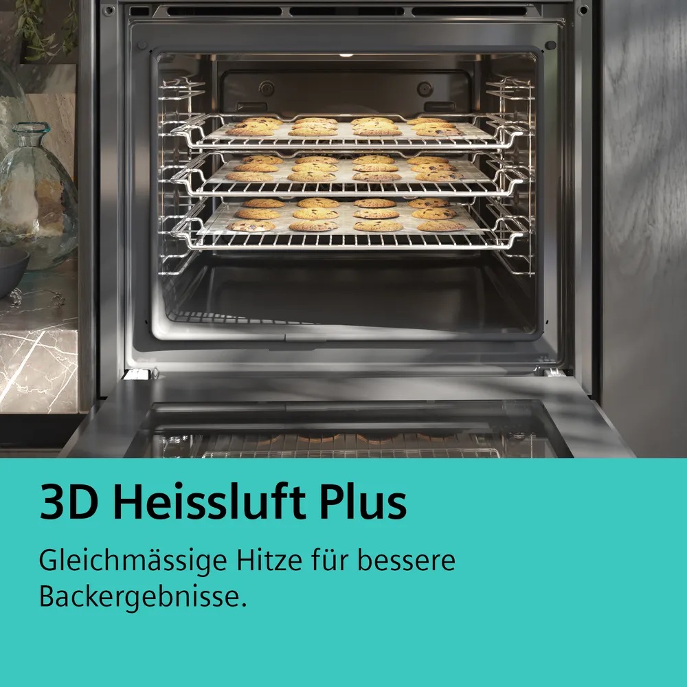 Bild von Siemens HB734G1B1 iQ700 Einbau-Backofen 60 x 60 cm Schwarz