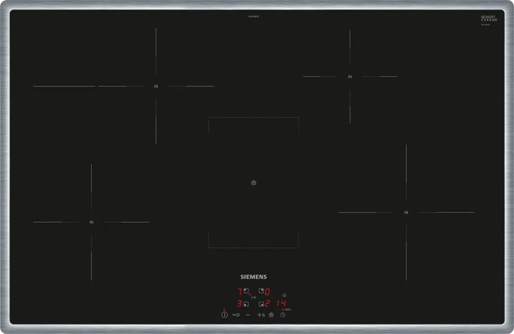 Bild von Siemens EH845BFB5E iQ300 Induktionskochfeld 80 cm Schwarz, Mit Rahmen aufliegend
