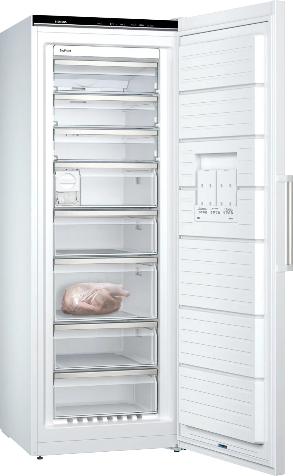 Bild von Siemens GS58NAWCV iQ500 Freistehender Gefrierschrank 191 x 70 cm Weiss