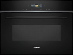 Bild von Siemens CM776GKB1 iQ700 Einbau-Kompaktbackofen mit Mikrowellenfunktion 60 x 45 cm Schwarz