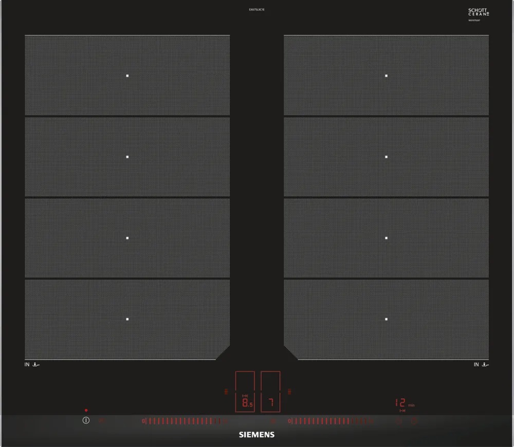 Bild von Siemens EX675LXC1E iQ700 Induktionskochfeld 60 cm Schwarz