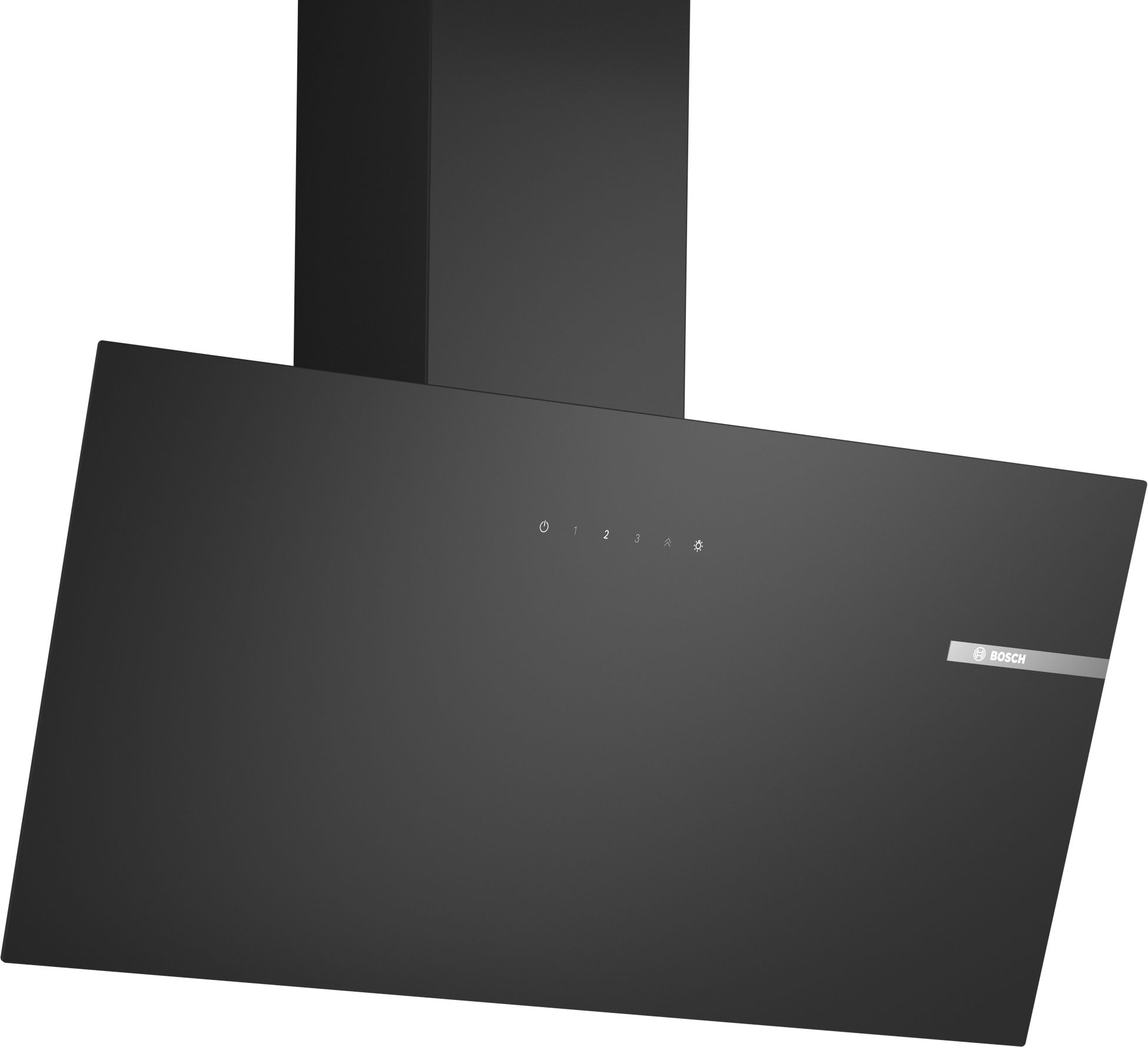 Bild von Bosch DWK85DK60 Serie 2 Wandhaube 80 cm Klarglas schwarz bedruckt