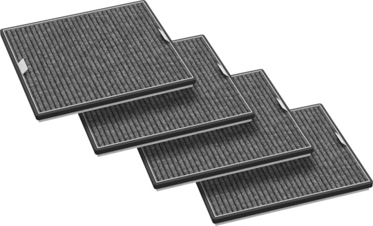 Bild von MIELE DKF 17-P Aktivkohlefilter (4 Stück), 11762670