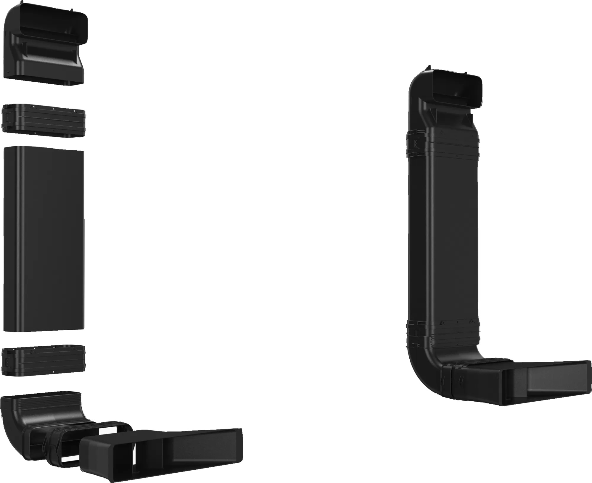 Bild von Bosch HEZ9VDKR1 Standard Umluftset Umluftkit S und L-Bogen (60cm Einbau)