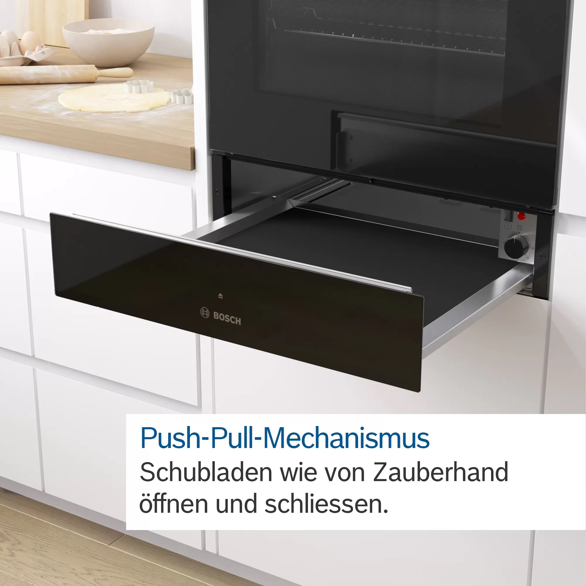 Bild von Bosch BIE7101B1 Serie 8 Einbau Zubehörschublade 60 x 14 cm, Schwarz