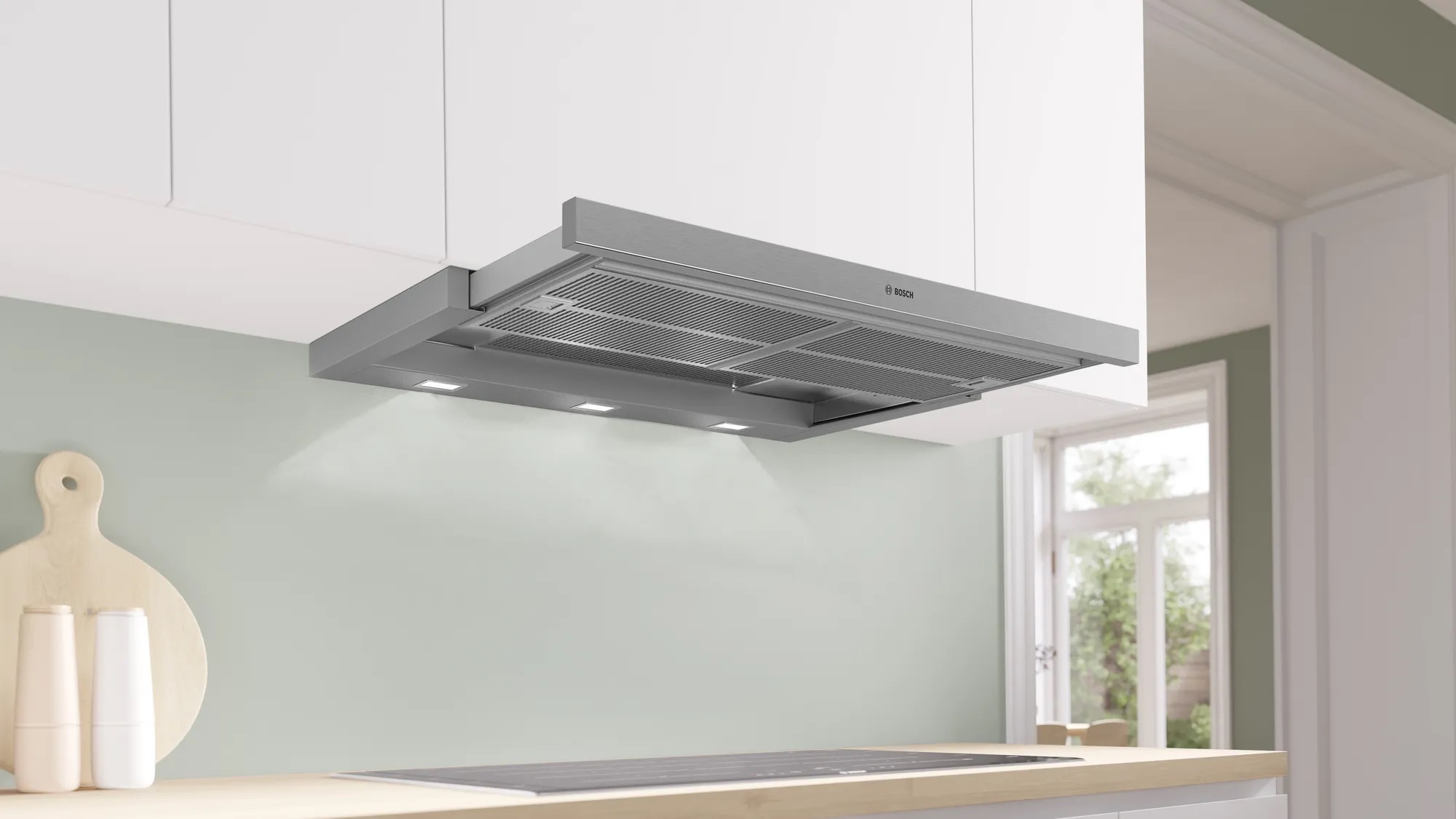 Bild von Bosch DFS097A51 Serie 4 Flachschirmhaube 90 cm Silbermetallic