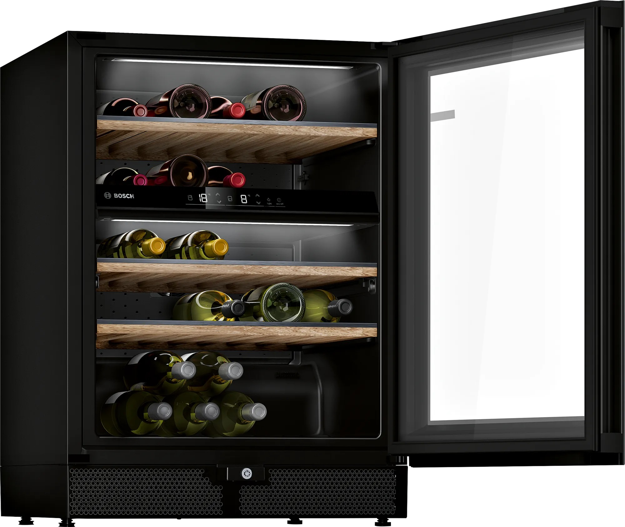 Bild von Bosch KWK16ABGB Serie 6 Freistehender Weinkühlschrank