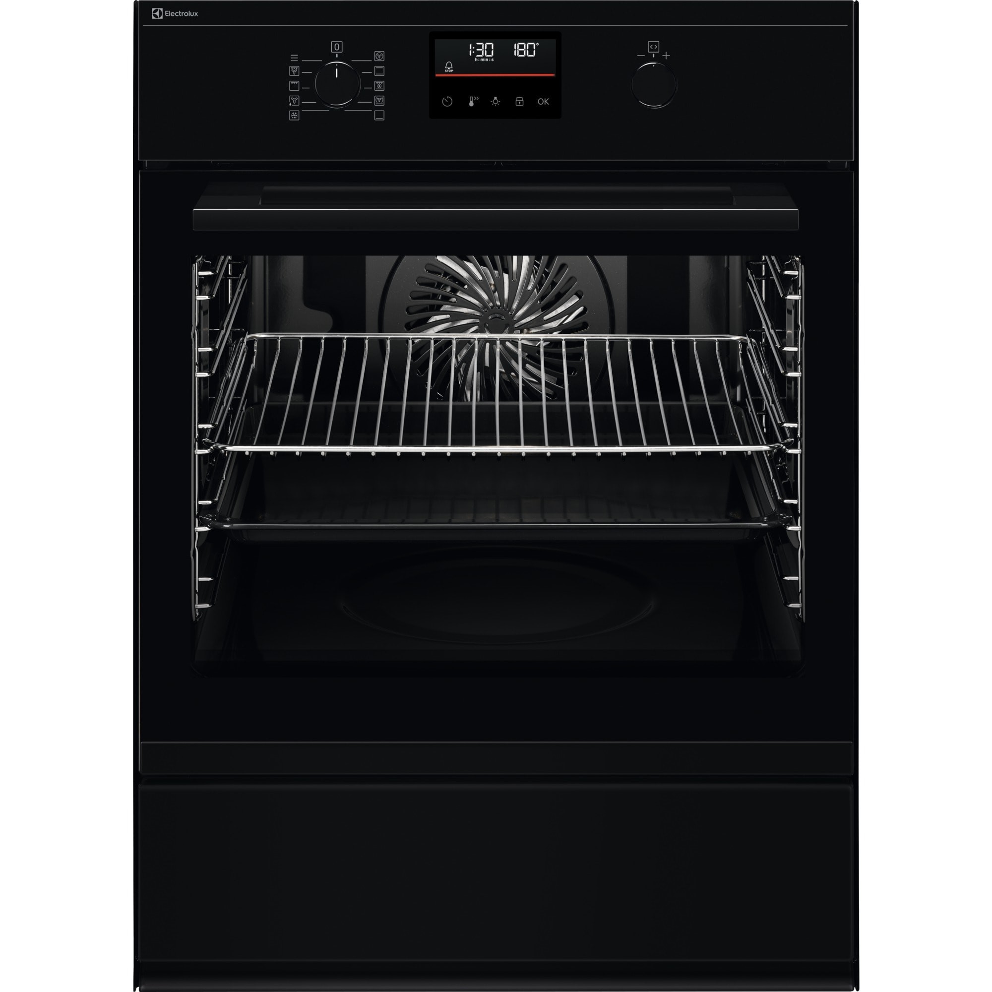 Bild von ELECTROLUX EB7L4SW, Backofen, Schwarz, Energiekl.: A+, Bedienungsart: Drehschalter, 944271567