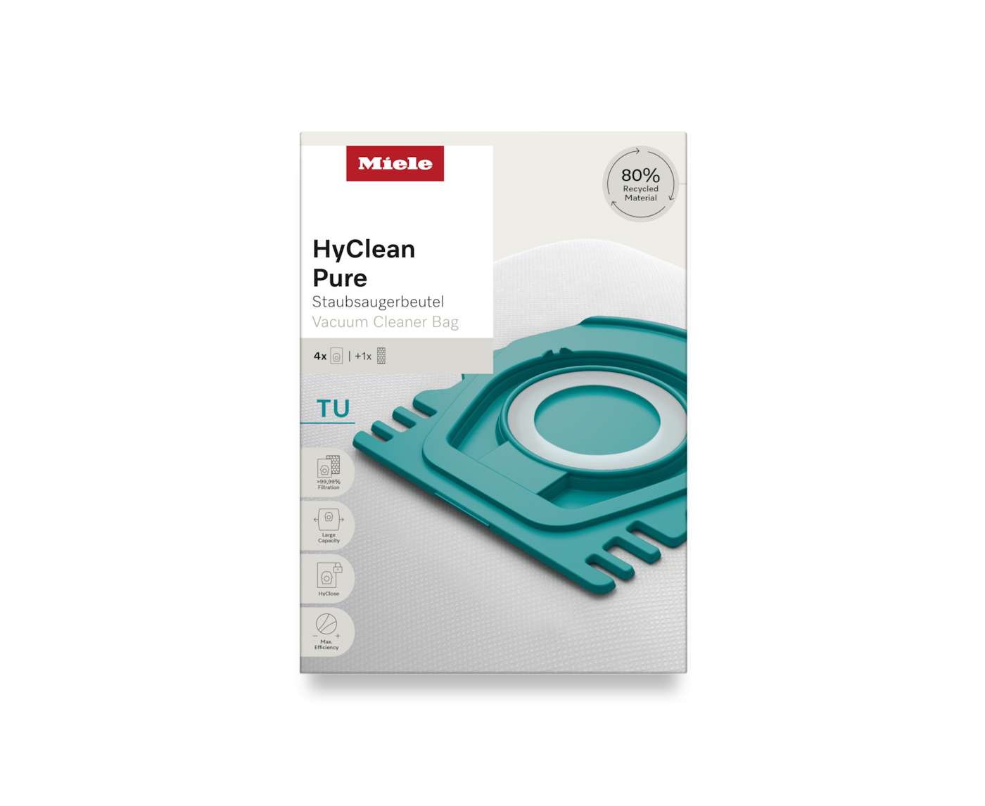 Bild von MIELE Staubsaugerbeutel TU HyClean Pure, 12557060