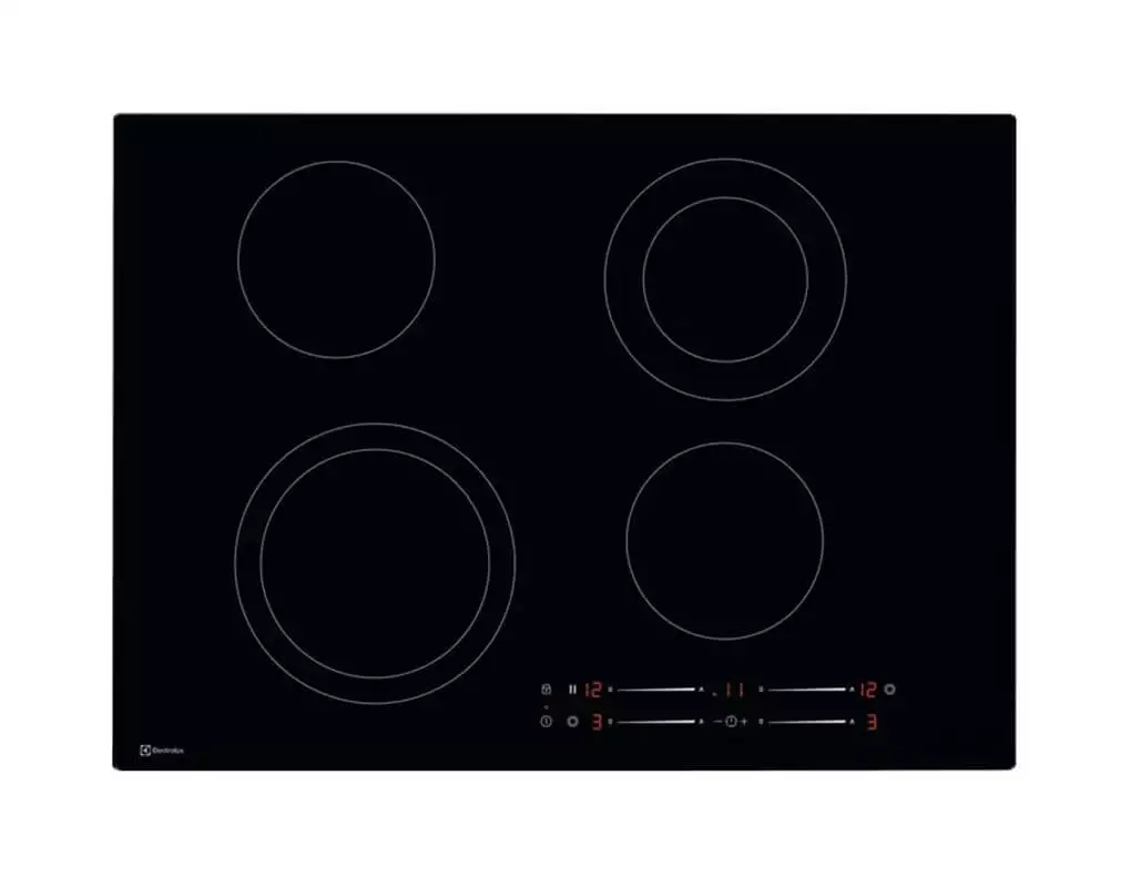 Bild von ELECTROLUX GK69TSO Glaskeramik-Kochfeld, Schwarz, 949599180