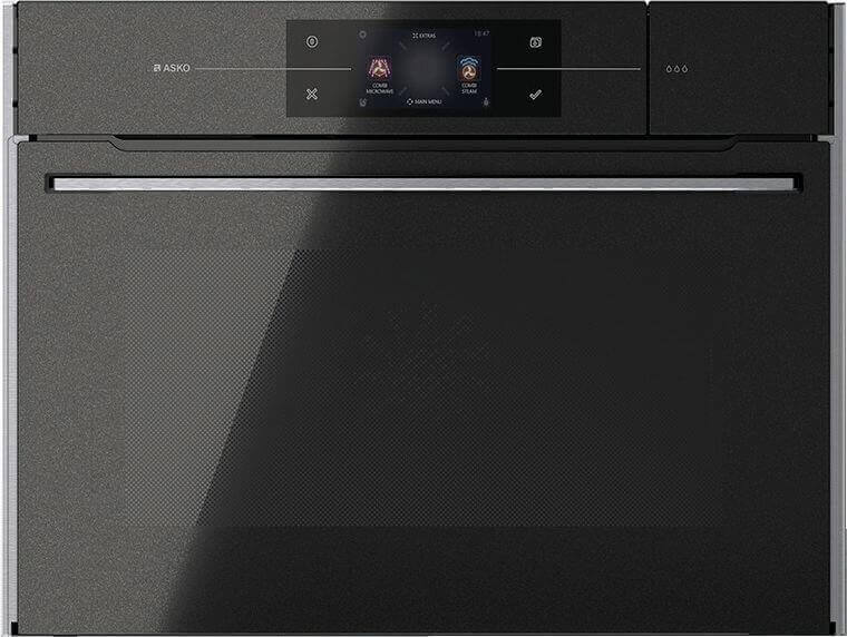 Bild von ASKO OCSM 8478 G Combi Steamer Mikrowelle 5 in 1, ELEMENTS  schwarzes Glas mit Perlmutt-Effekt