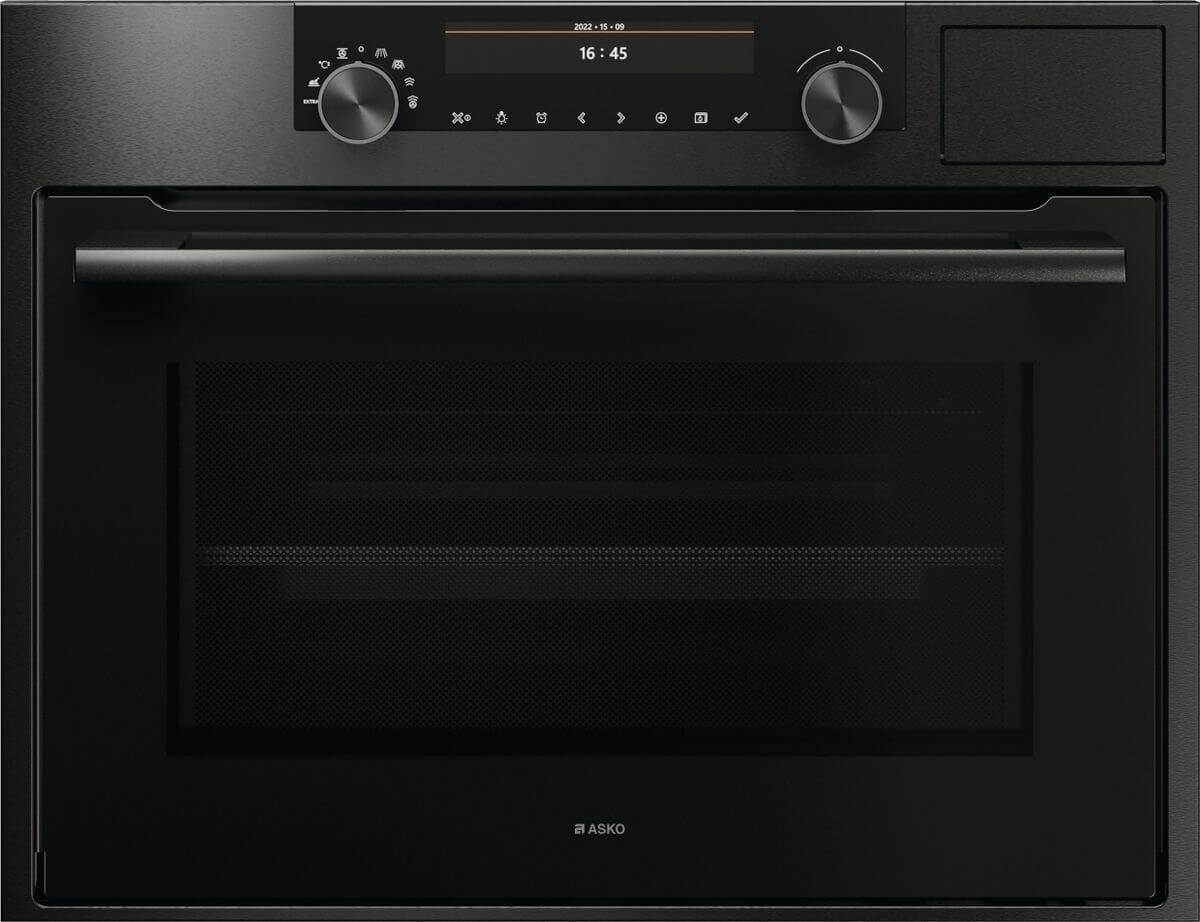 Bild von ASKO OCSM 8487 B Combi Steamer Mikrowelle 5 in 1, CRAFT  schwarz gebürsteter Black Steel-Edelstahl