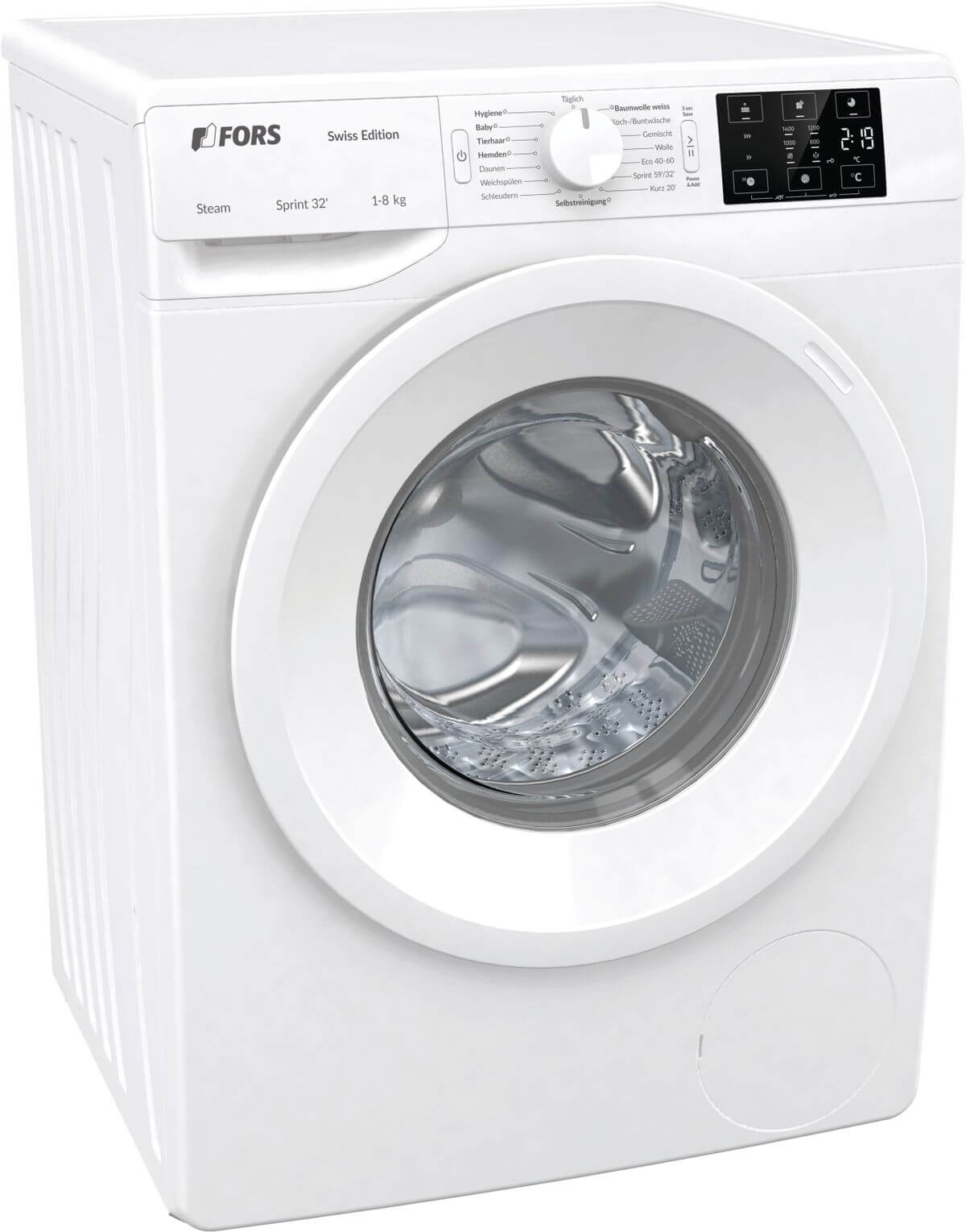 Bild von FORS ASW 84 E-1 Waschmaschine SWISS EDITION Bandung links fest Weiss