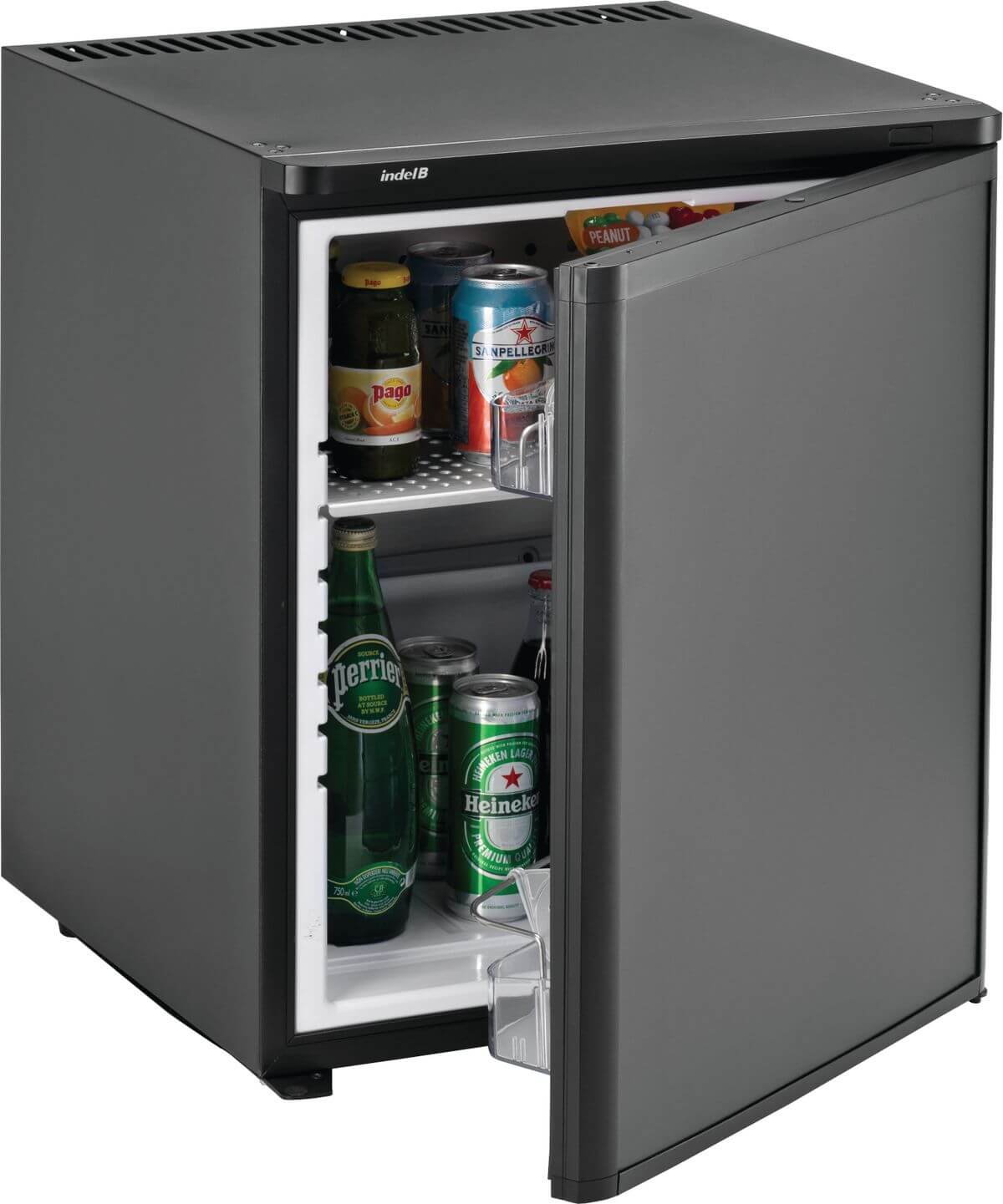 Bild von INDEL B K 60 ECOSMART Minibar anthrazit Bandung rechts, wechselbar Anthrazit