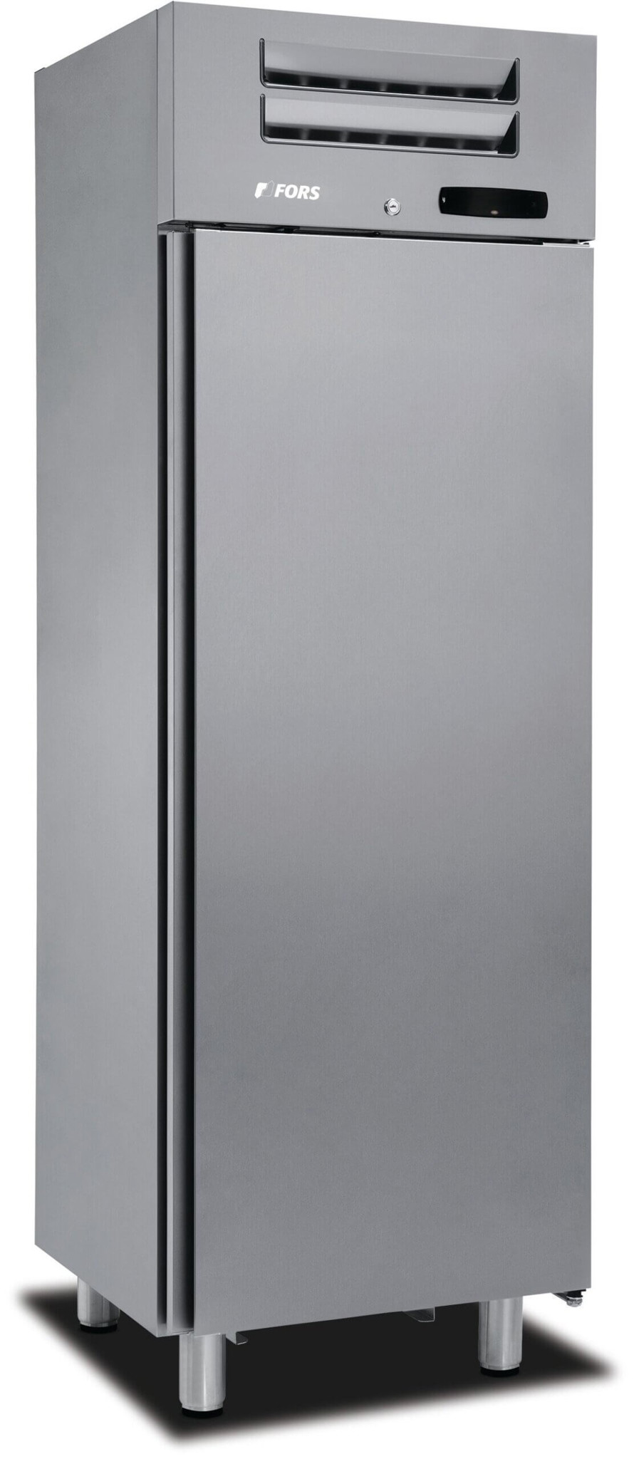 Bild von FORS SCV 350 ES Gewerbe-Kühlschrank, Volltür, Edelstahl Bandung rechts, wechselbar Edelstahl