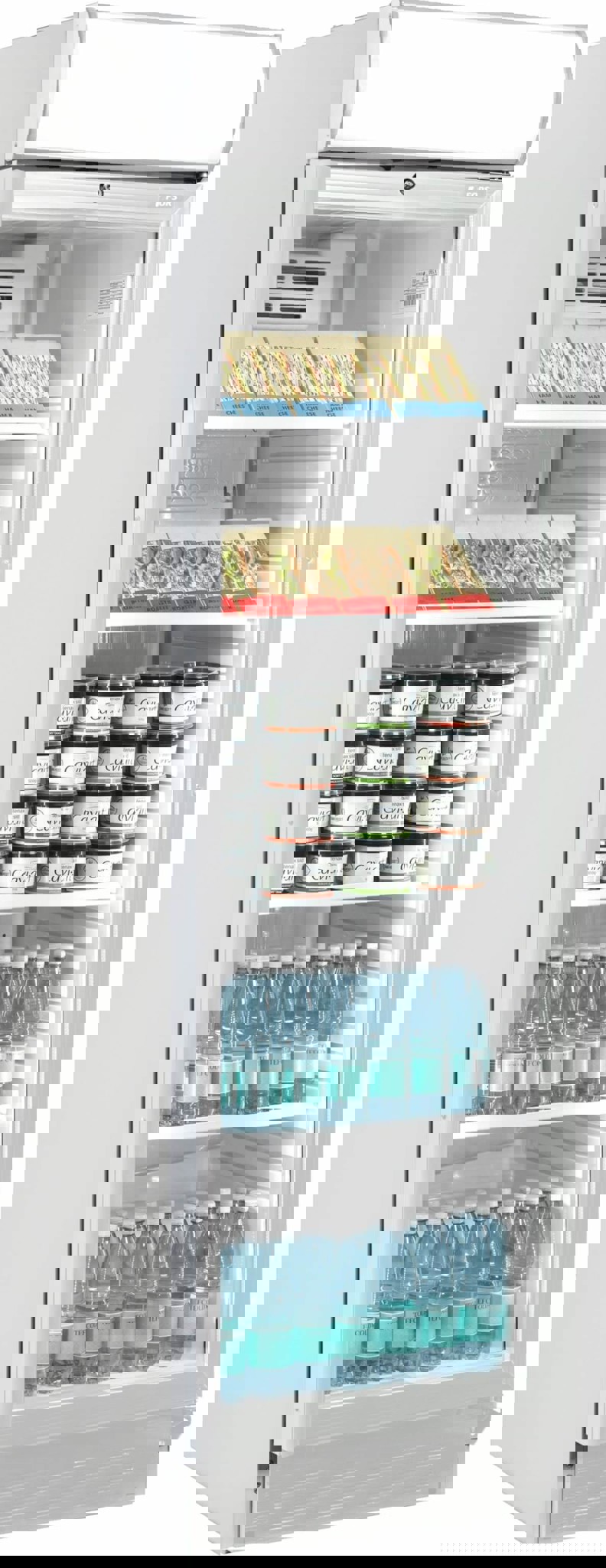 Bild von FORS BCDV 4000 WG Getränke-Kühlschrank, Glastür/Display, weiss Bandung rechts fest Weiss
