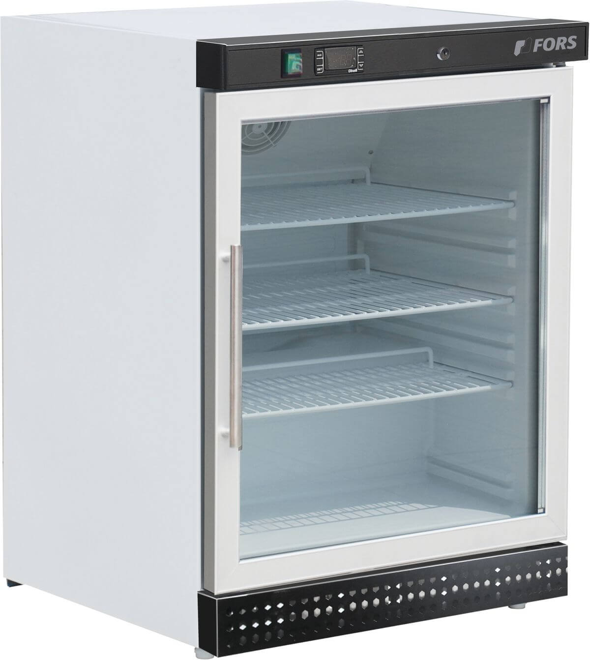 Bild von FORS UCV 1200 WG Gewerbe-Kühlschrank, Glastür, weiss Bandung rechts, wechselbar Weiss