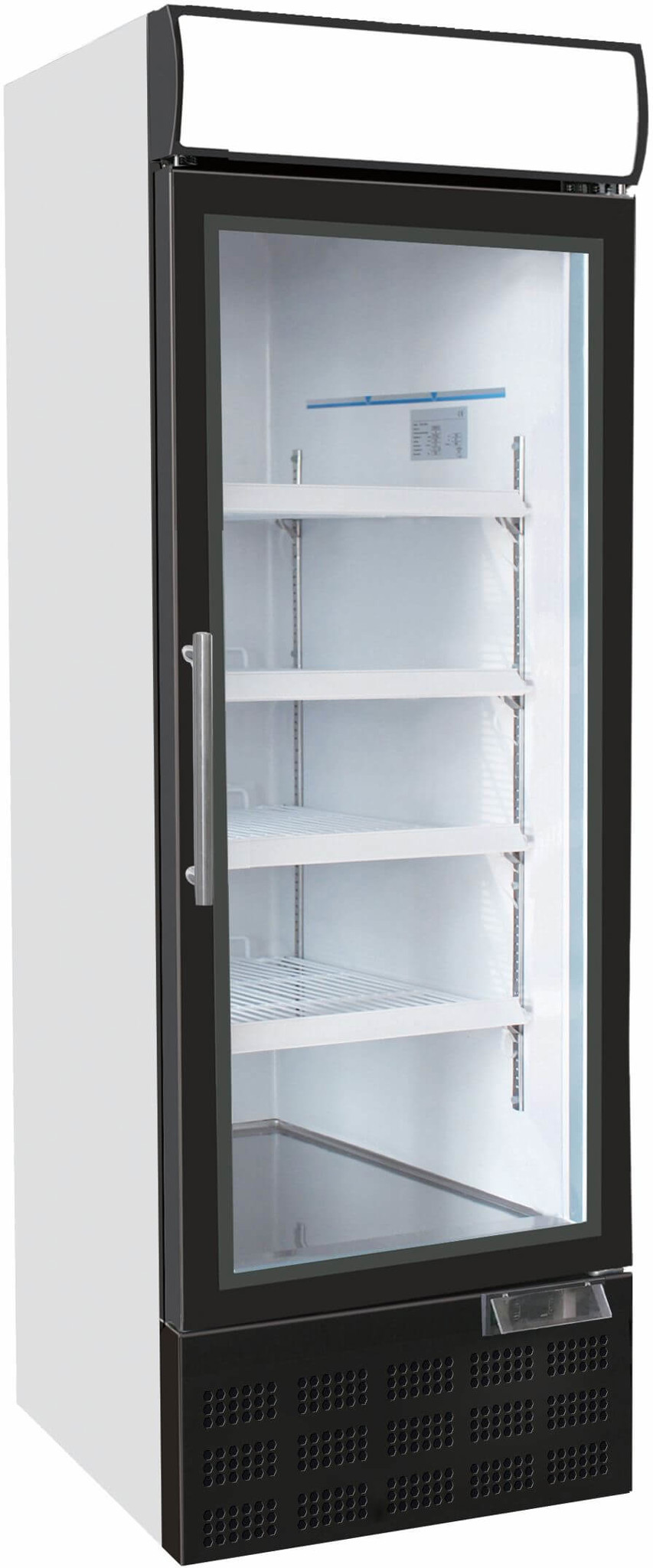 Bild von FORS PDCV 5000 G Gewerbe-Kühlschrank, Glastür/Display, weiss Bandung rechts fest