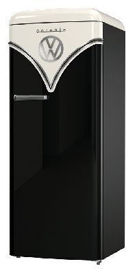 Bild von GORENJE OBRB 615-DBK-CH Kühlschrank mit Gefrierfach Schwarz rechts