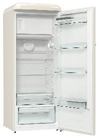 Bild von SIBIR Oldtimer OT 25010 CH Kühlschrank mit Gefrierfach Champange rechts