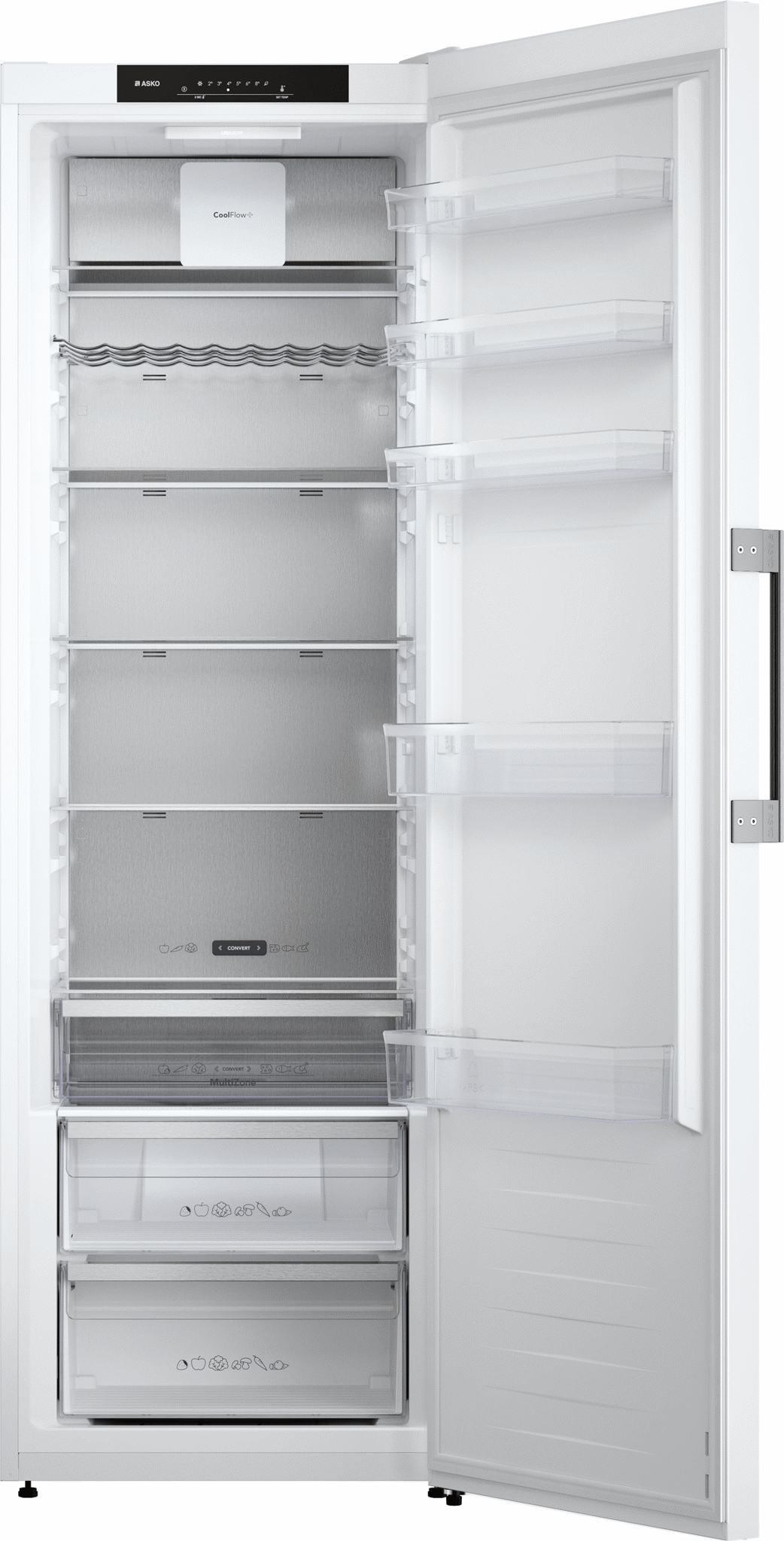 Bild von ASKO R 23841 W Kühlschrank freistehend ASKO PREMIUM Bandung rechts, wechselbar Weiss