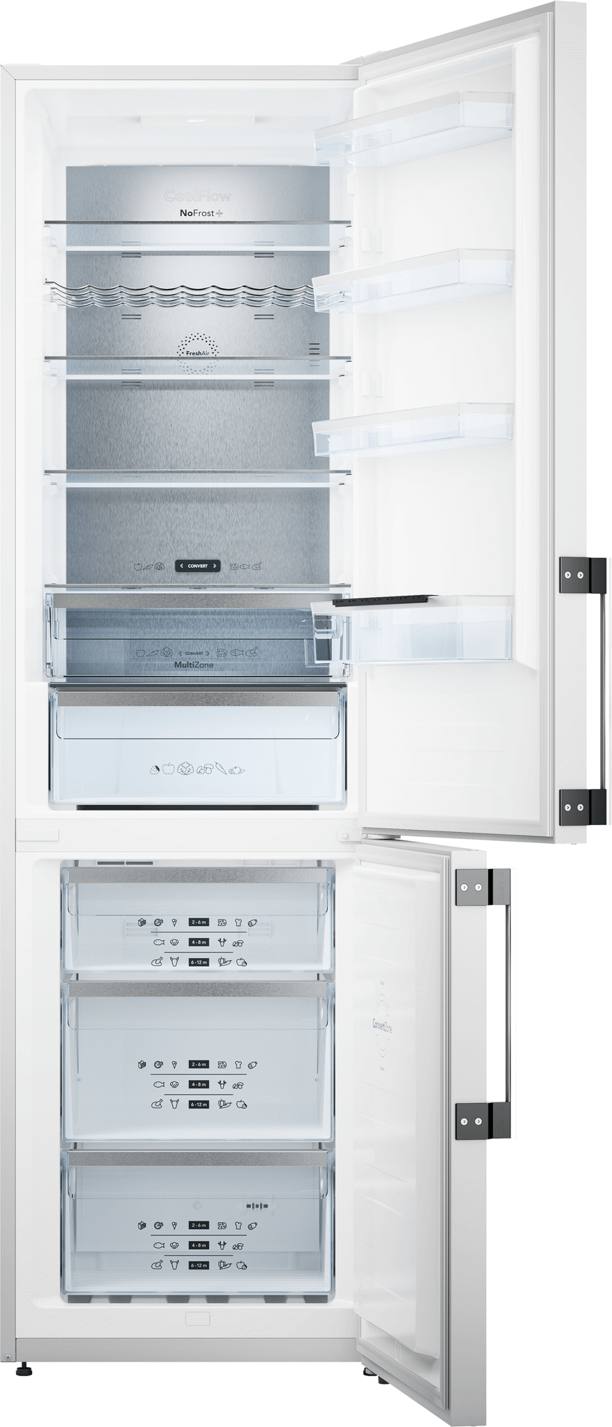 Bild von ASKO RFN 232041 W Kühl-Gefrierkombination freistehend ASKO PREMIUM Bandung rechts, wechselbar Weiss