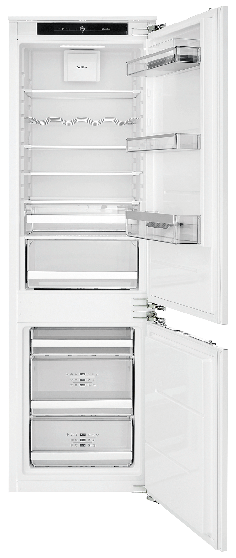 Bild von ASKO RFN 31831 EI Kühl-Gefrierkombination Einbau ASKO PREMIUM Bandung rechts, wechselbar 