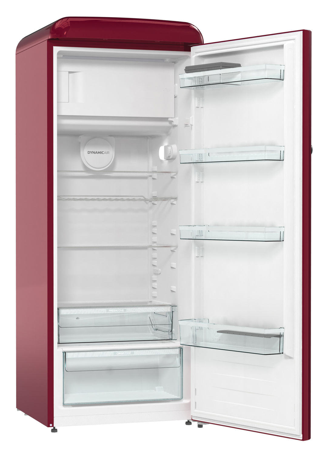 Bild von SIBIR Oldtimer OT 25010 BO Kühlschrank mit Gefrierfach Bordeaux rechts