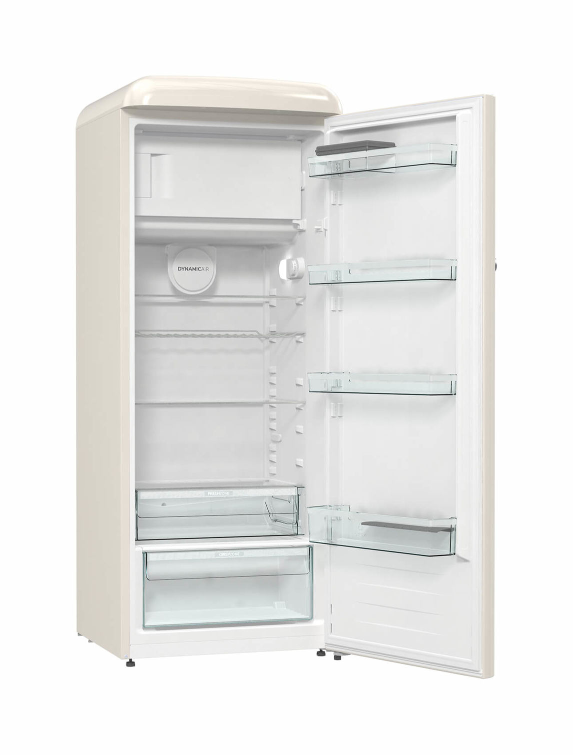 Bild von SIBIR Oldtimer OT 25010 CH Kühlschrank mit Gefrierfach Champange rechts