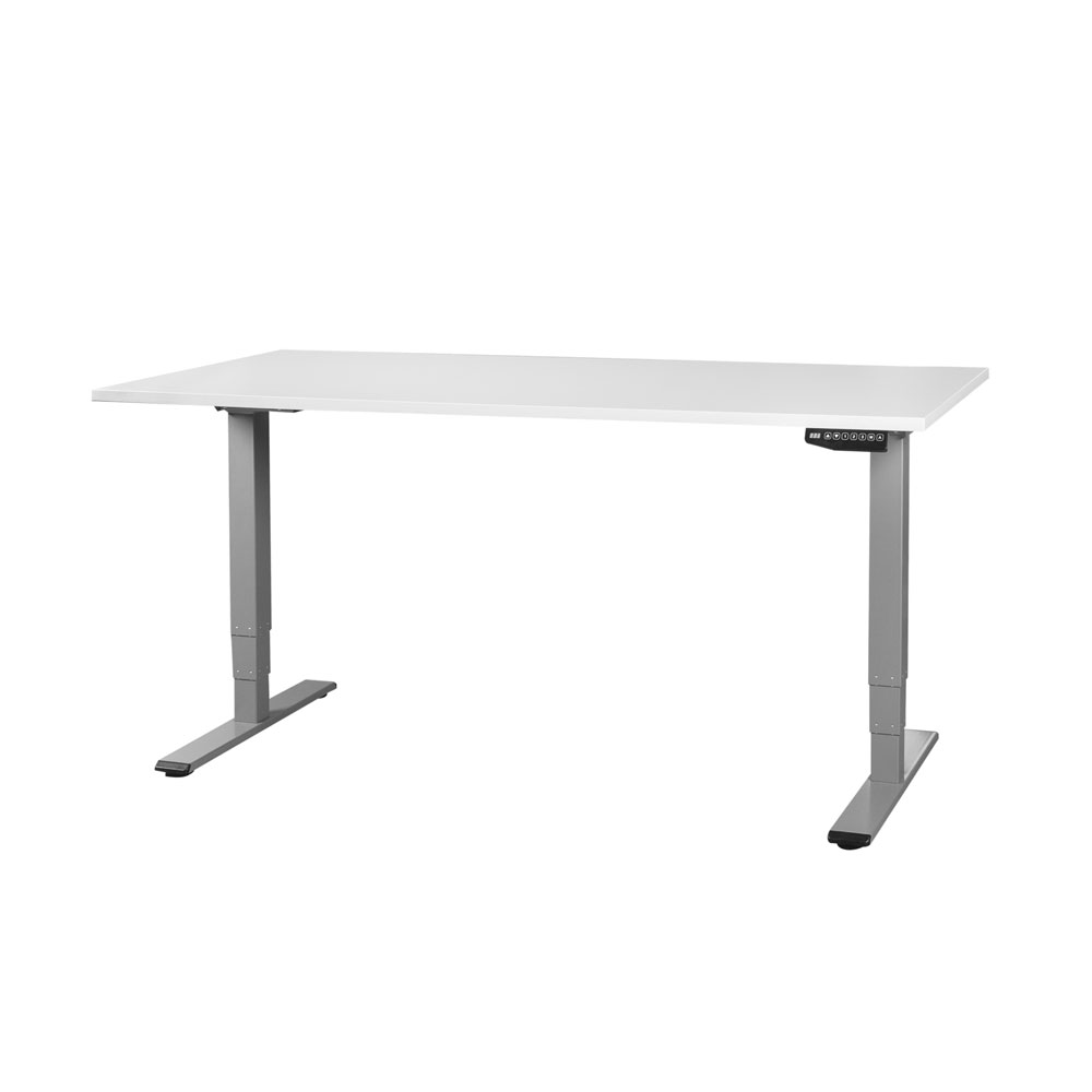 Bild von CONTINI höhenverstellbarer Bürotisch 2.0x0.9m grau / Gestell grau RAL 7045
