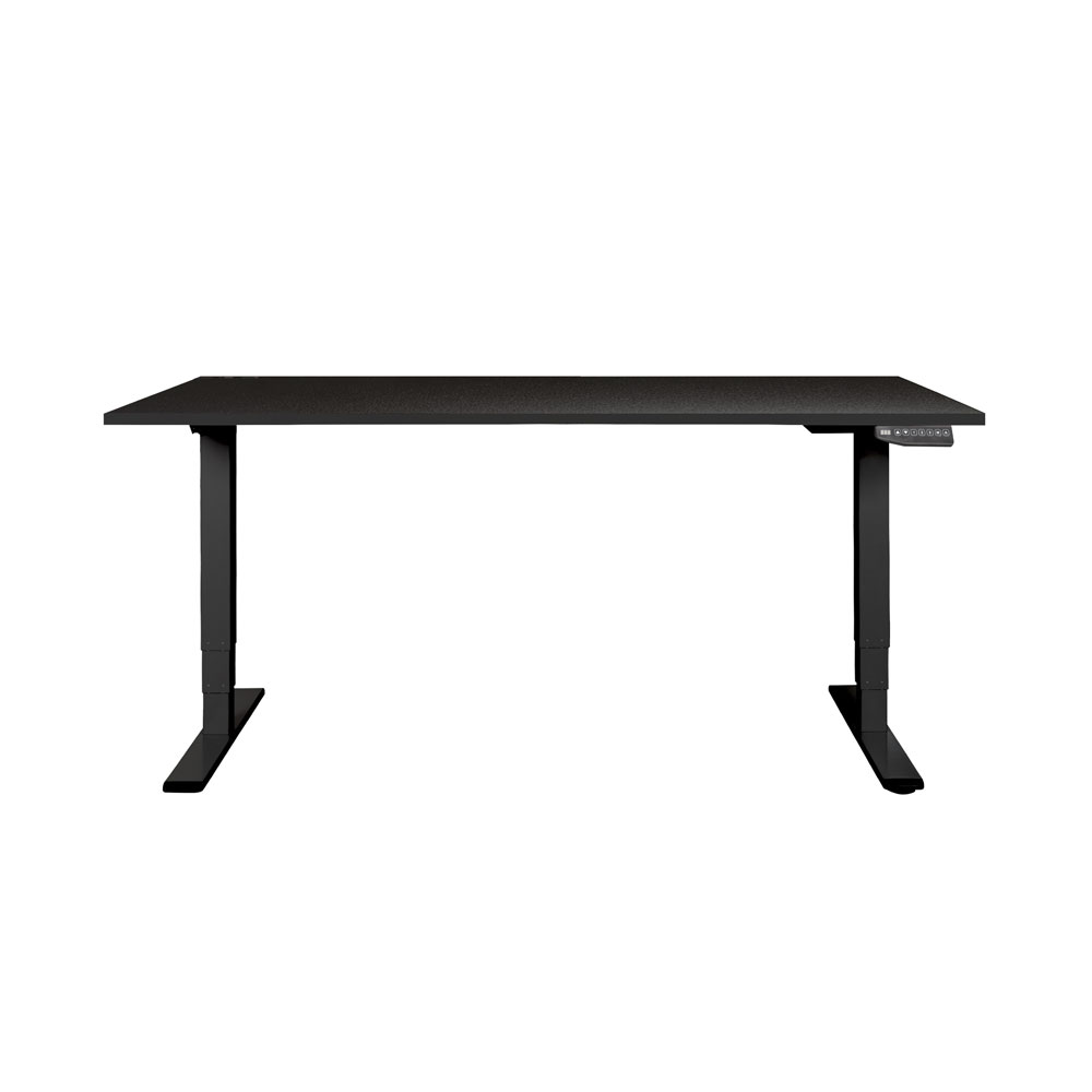 Bild von CONTINI höhenverstellbarer Bürotisch 1.8x0.8m schwarz / Gestell schwarz RAL 9005