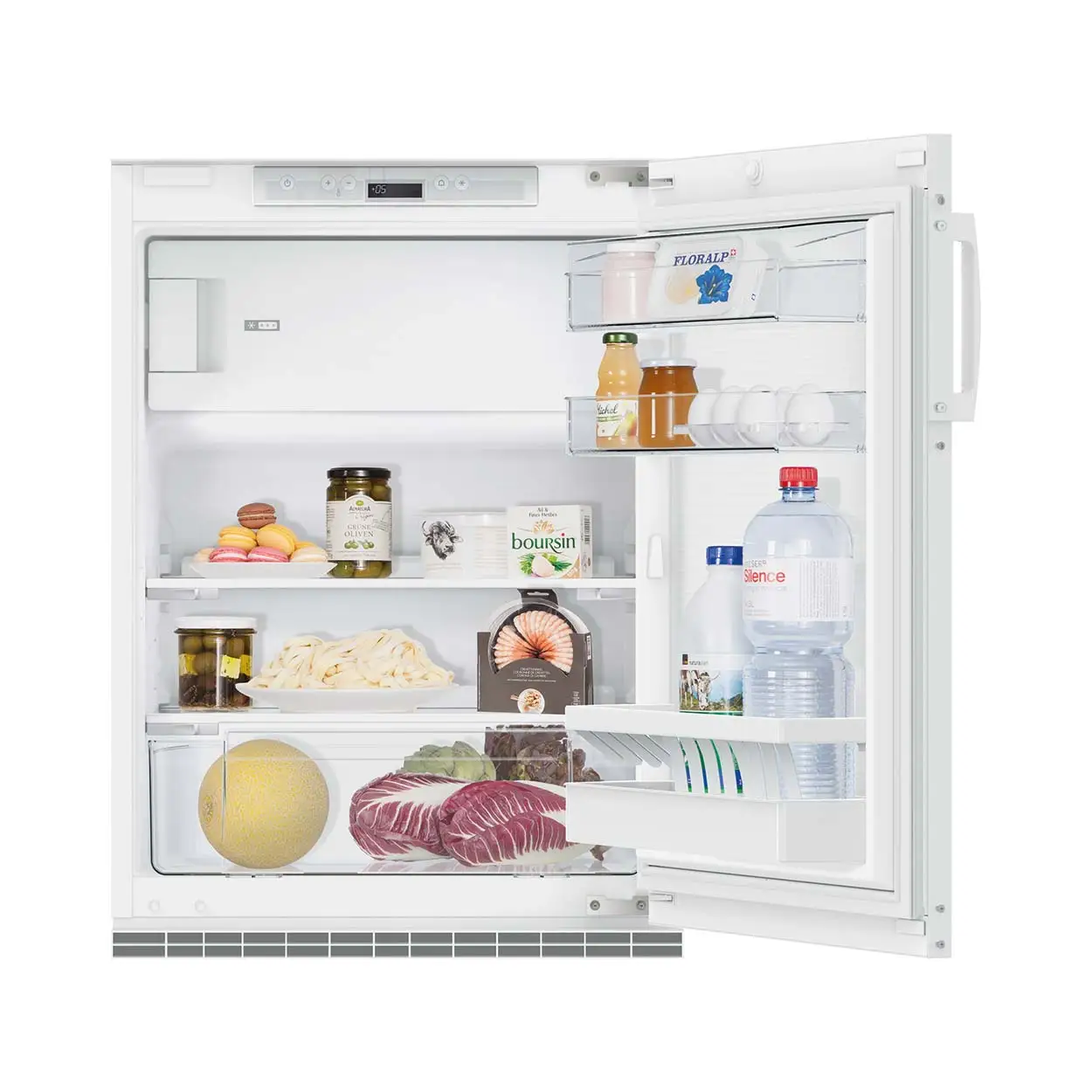 Bild von SIBIR 517106 Komfort Kühlschrank mit Gefrierfach Nero rechts