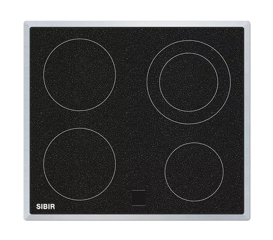 Bild von Sibir 507238 GK 4230 U Kochfeld Black Design Übermassrahmen