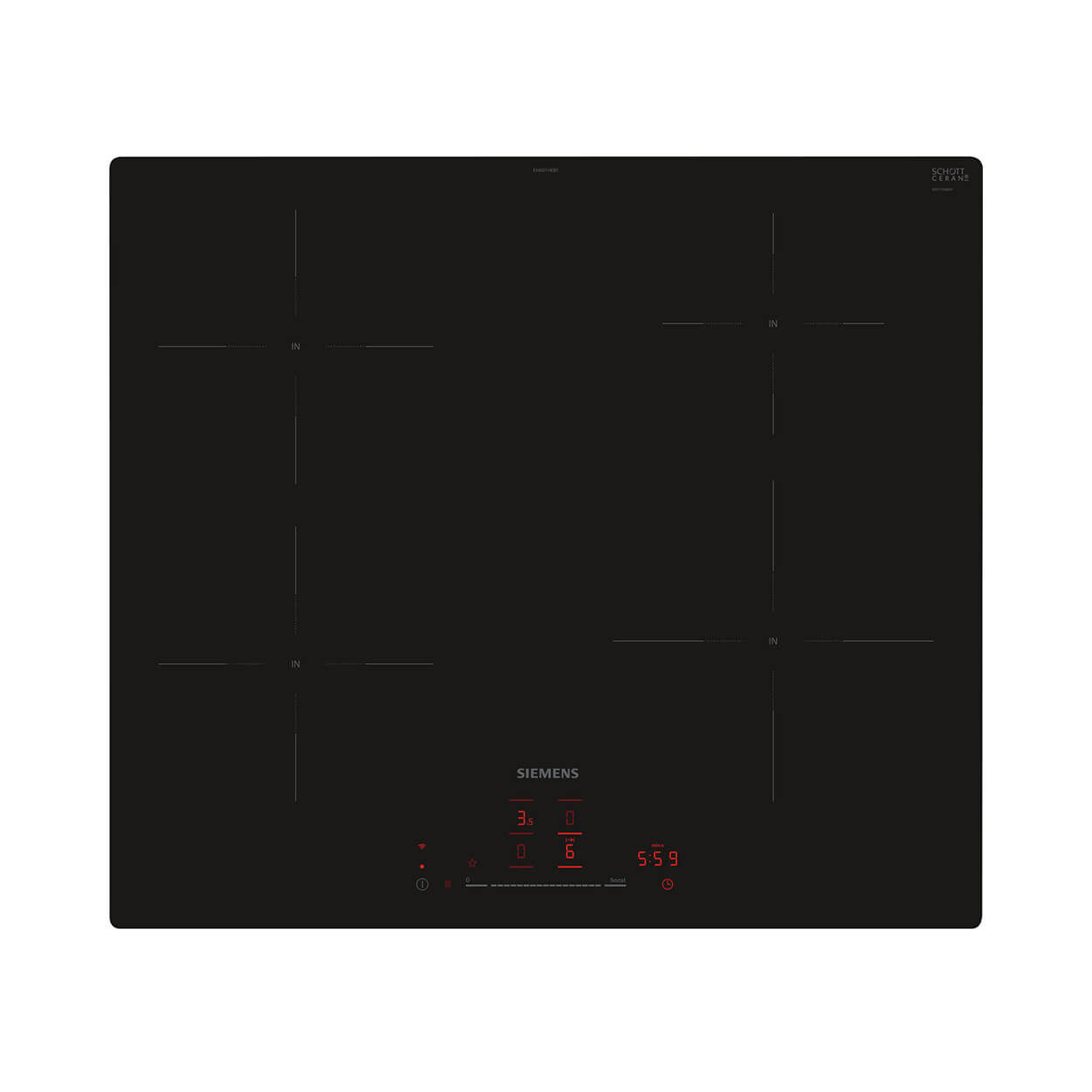 Bild von Siemens EH601HEB1E iQ100 Induktionskochfeld 60 cm Schwarz