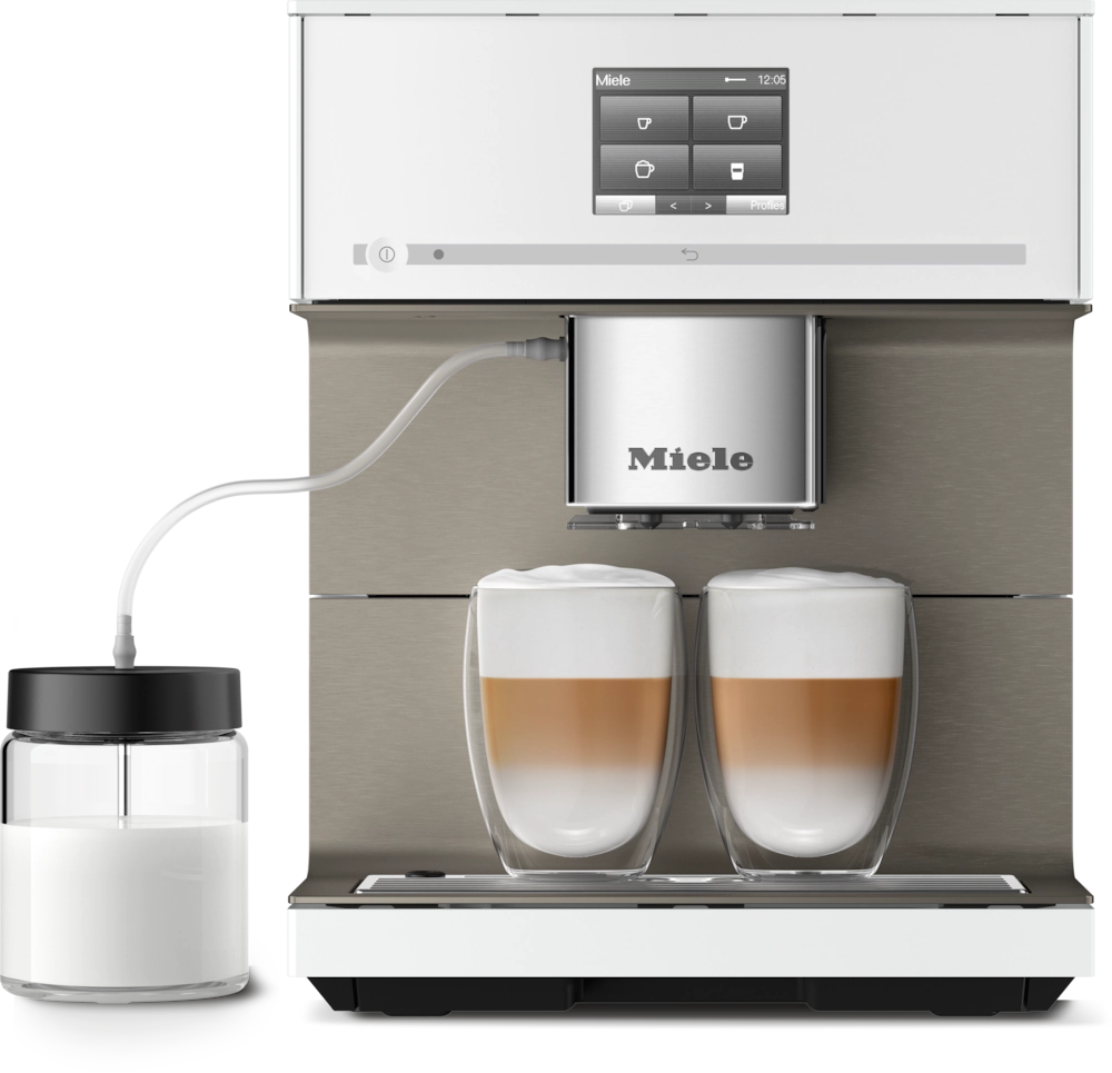 Bild von MIELE CM 7550 CH CoffeePassion Stand-Kaffeevollautomat Brillantweiss