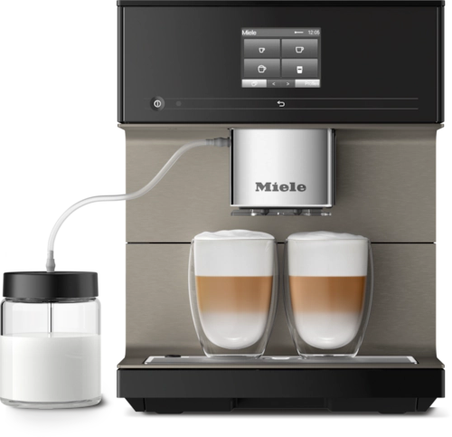 Bild von MIELE CM 7550 CH  CoffeePassion Stand-Kaffeevollautomat Obsidianschwarz