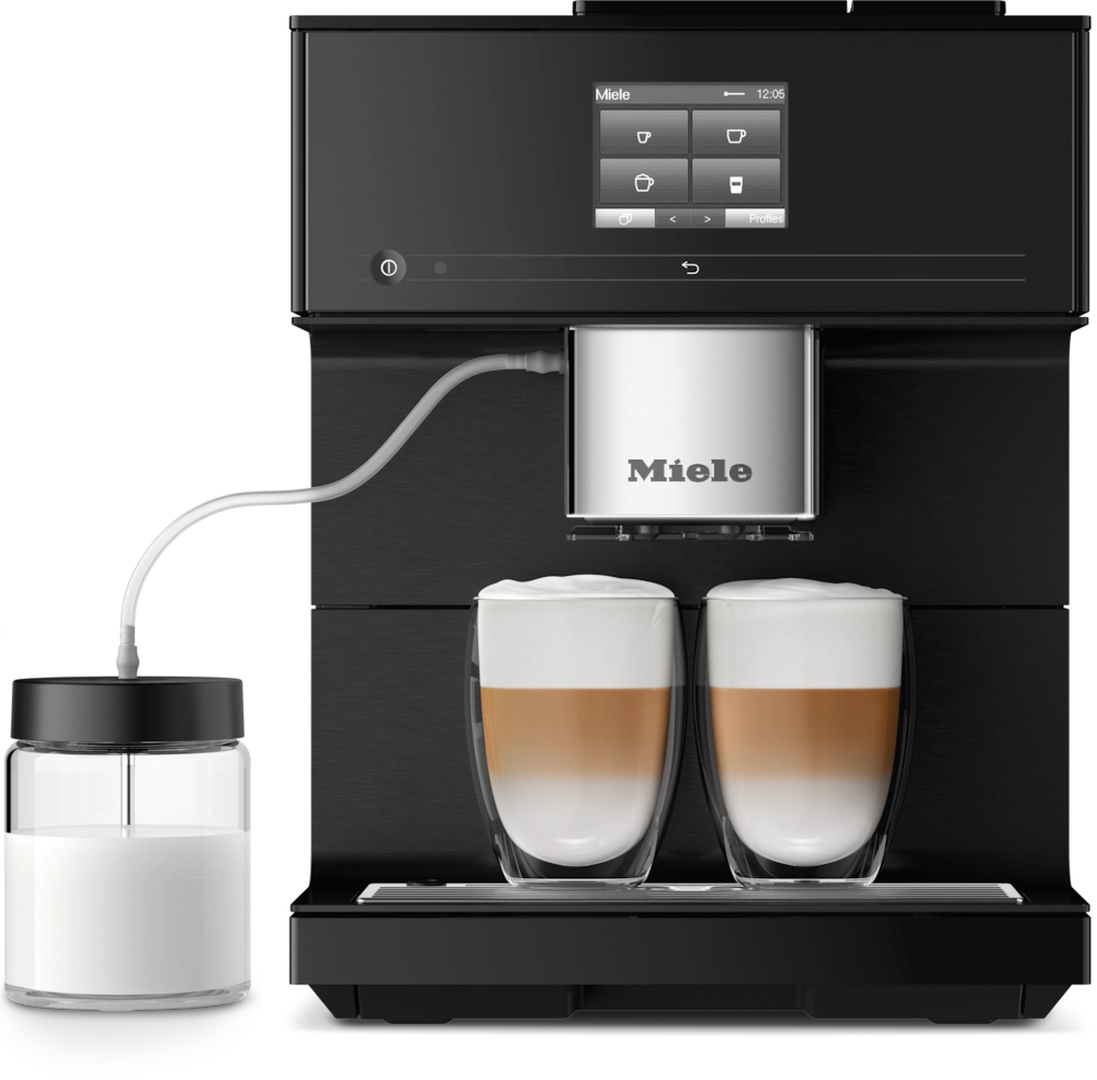 Bild von MIELE CM 7750 CH CoffeeSelect Stand-Kaffeevollautomat Obsidianschwarz