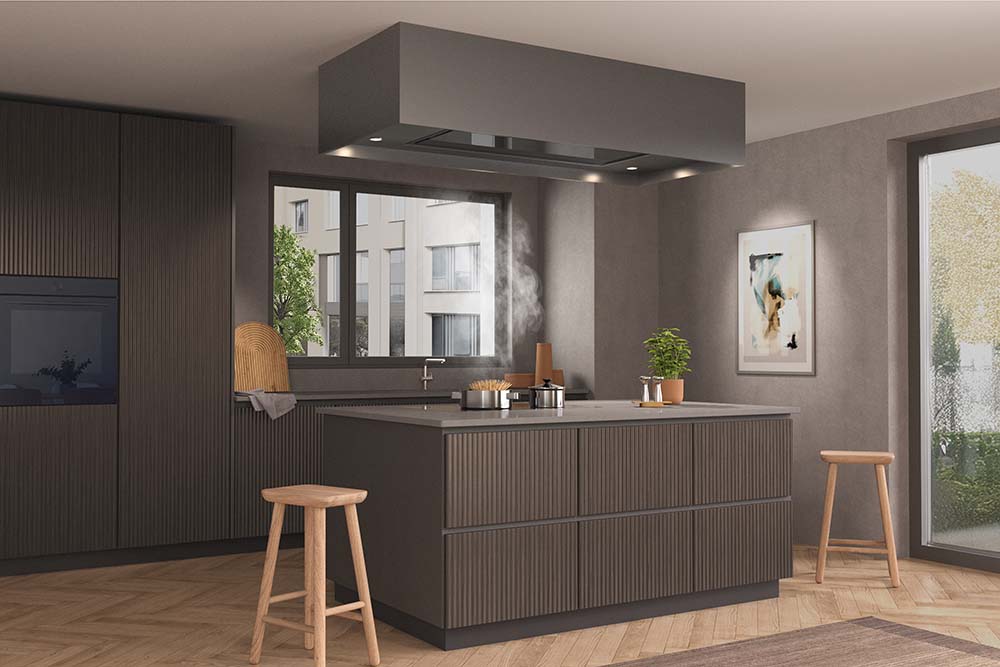 WESCO EVRE Alto 100 schwarz Abluft, Deckenhaube ohne Licht