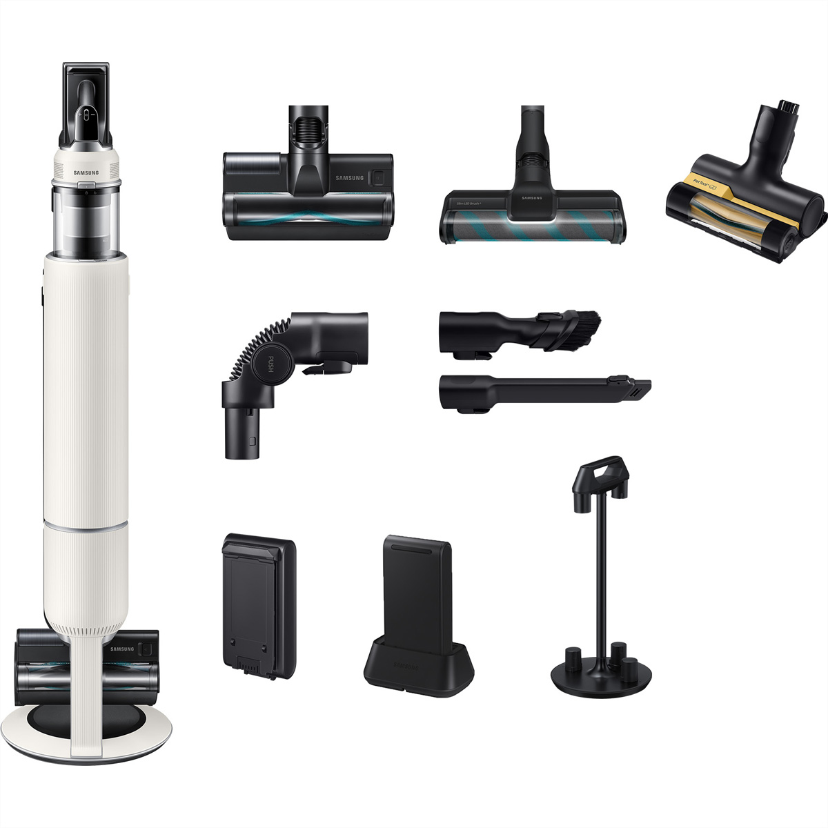 Samsung VS80F28DES/SW Akku-Staubsauger AI Jet Lite Complete Extra, (770W), Santorini Beige